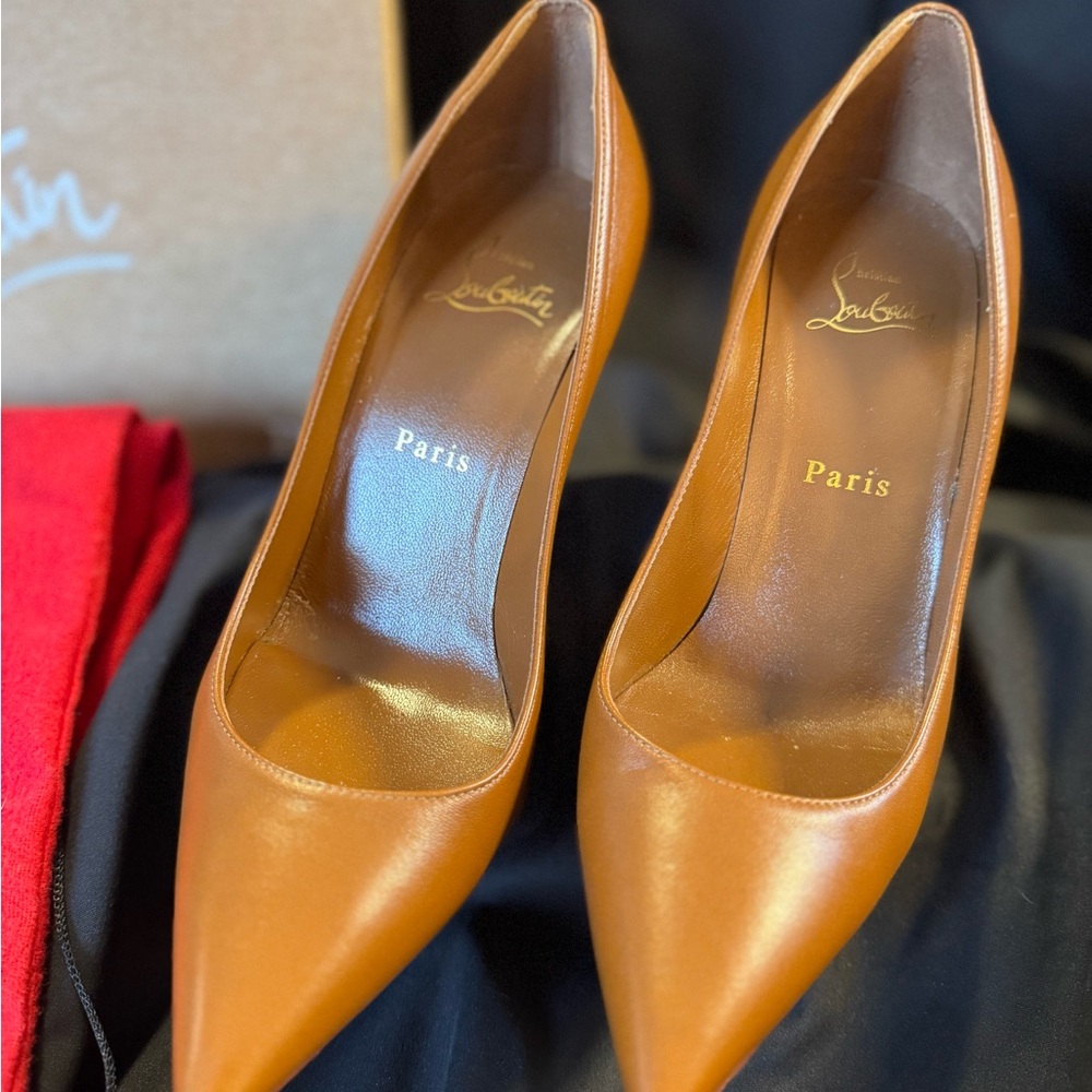 Christian Louboutin So Kate 120mm Pumps – Brown Leather (Full Inclusion)